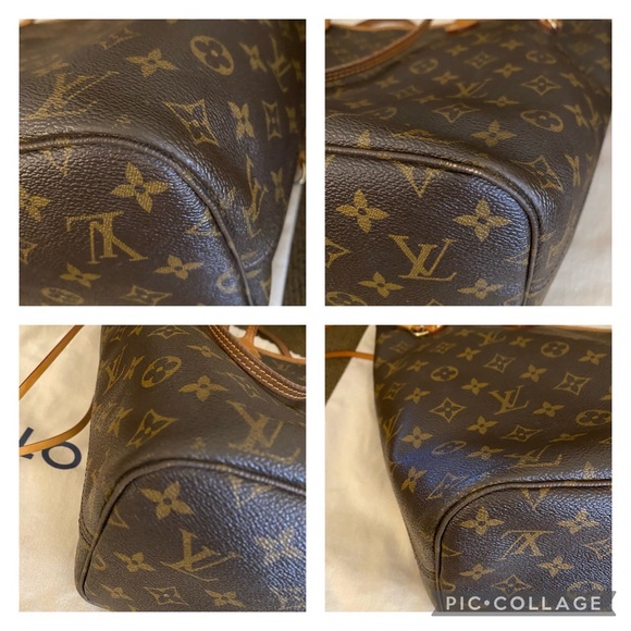 Authentic Monogram Louis Vuitton Neverfull MM with box and dust bag - Picture 3 of 9